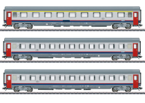 Märklin 43523 - H0 - 3-tlg. Set Personenwagen EC 90 Vauban, SNCB, Ep. V